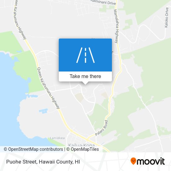 Mapa de Puohe Street