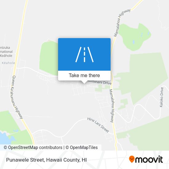 Mapa de Punawele Street