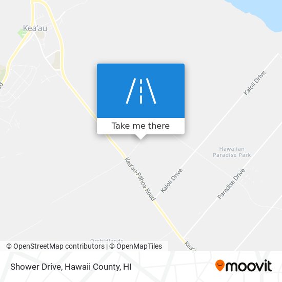 Shower Drive map