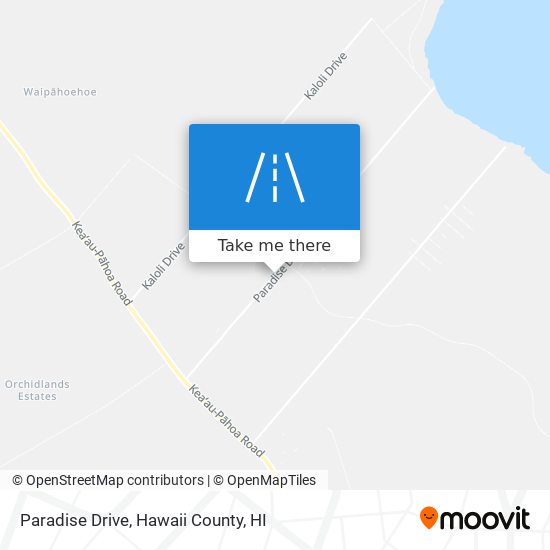 Paradise Drive map