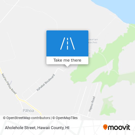 Aholehole Street map