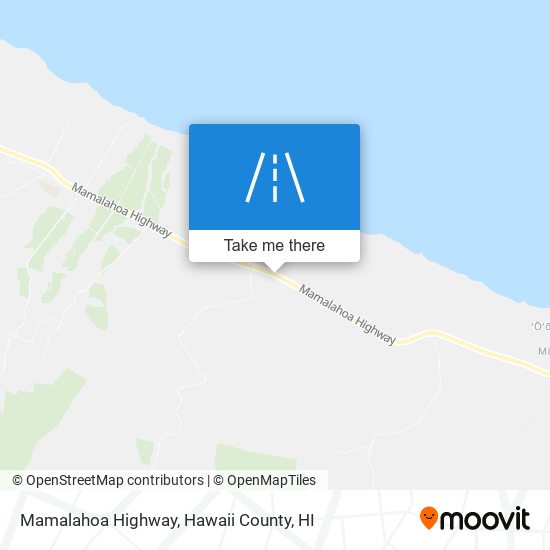 Mamalahoa Highway map