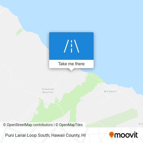 Puni Lanai Loop South map
