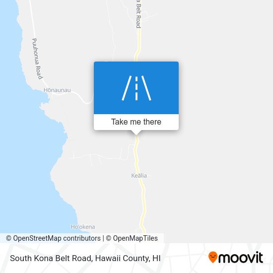 South Kona Belt Road map