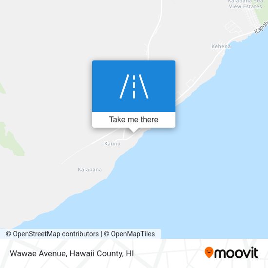 Wawae Avenue map