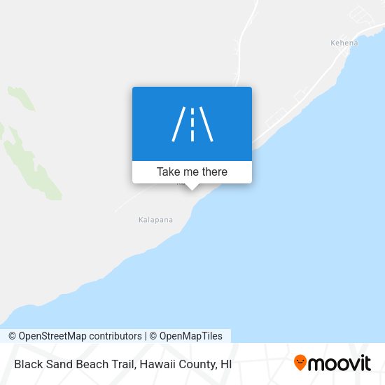 Mapa de Black Sand Beach Trail