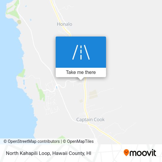 North Kahapili Loop map