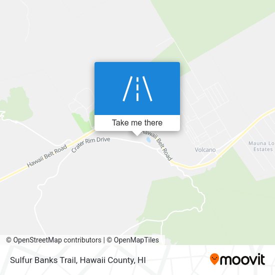 Sulfur Banks Trail map