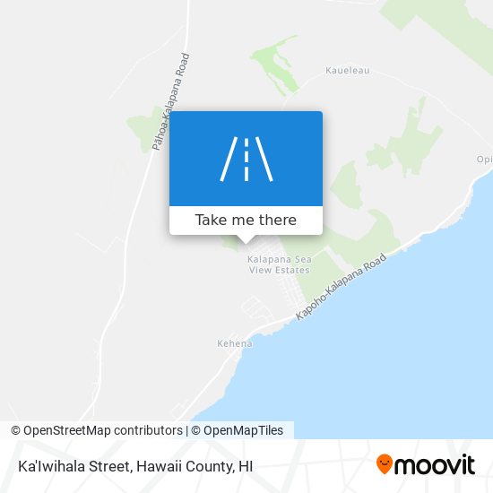 Mapa de Ka'Iwihala Street