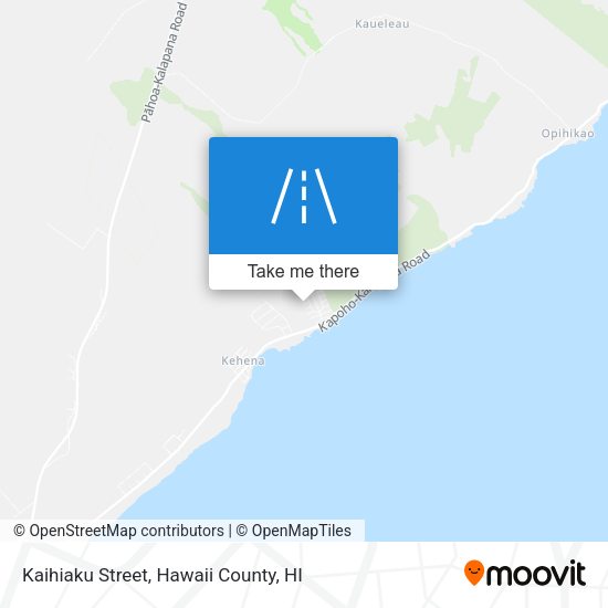 Kaihiaku Street map