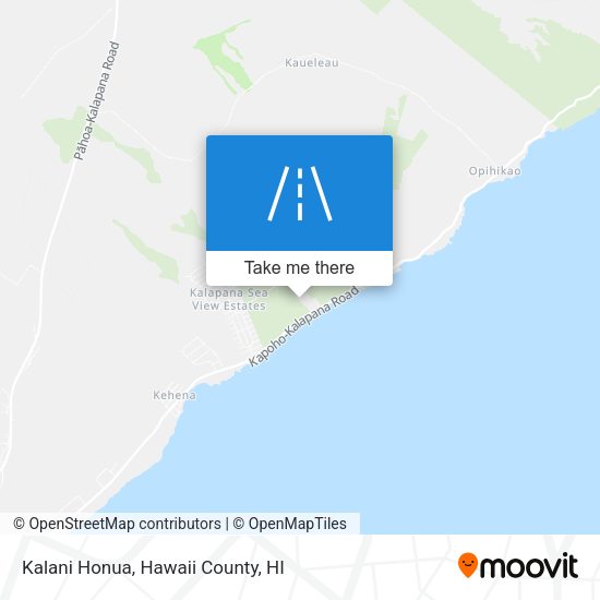 Kalani Honua map