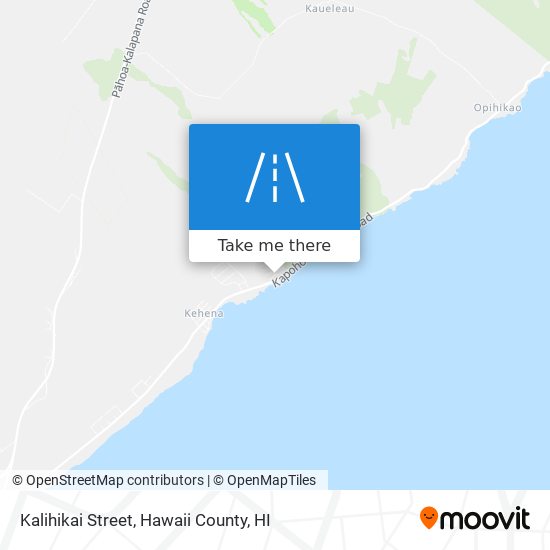 Kalihikai Street map