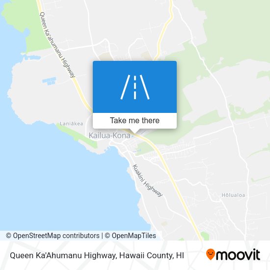 Queen Ka'Ahumanu Highway map