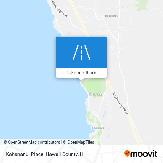 Kahananui Place map