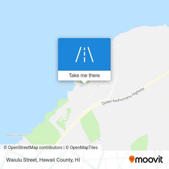 Waiulu Street map
