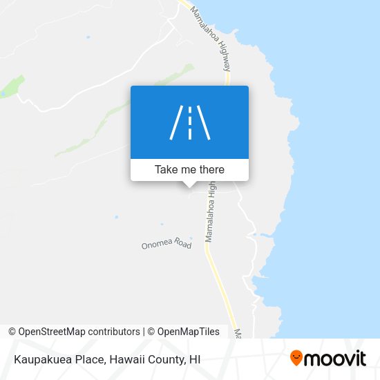 Kaupakuea Place map