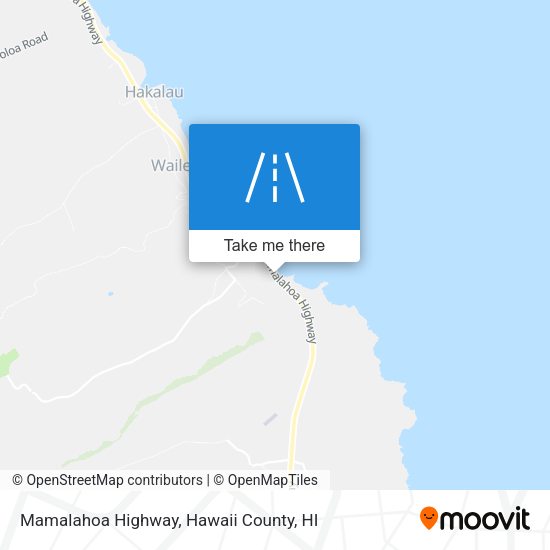 Mamalahoa Highway map