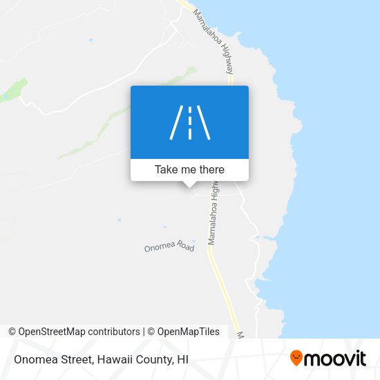 Onomea Street map
