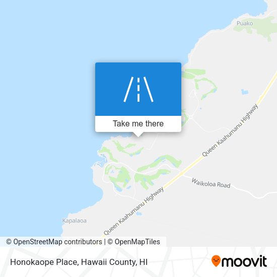 Honokaope Place map