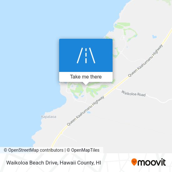 Mapa de Waikoloa Beach Drive