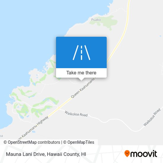 Mapa de Mauna Lani Drive