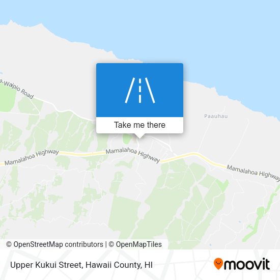 Mapa de Upper Kukui Street