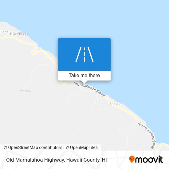 Mapa de Old Mamalahoa Highway