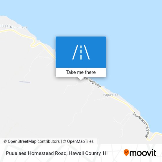 Mapa de Puualaea Homestead Road