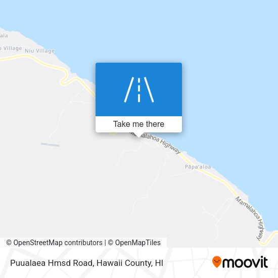 Mapa de Puualaea Hmsd Road