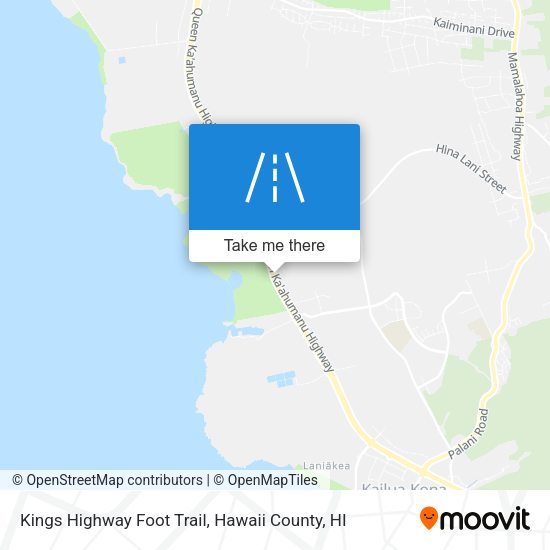 Kings Highway Foot Trail map