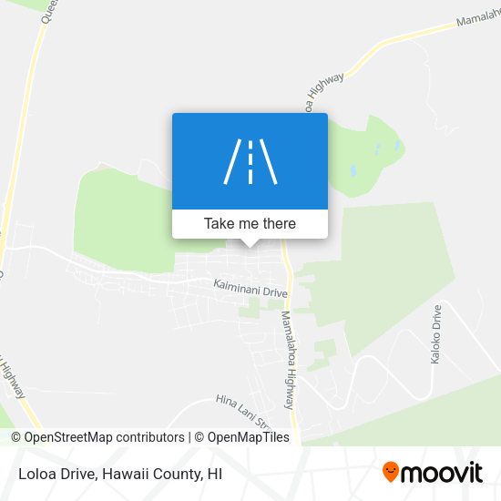Loloa Drive map