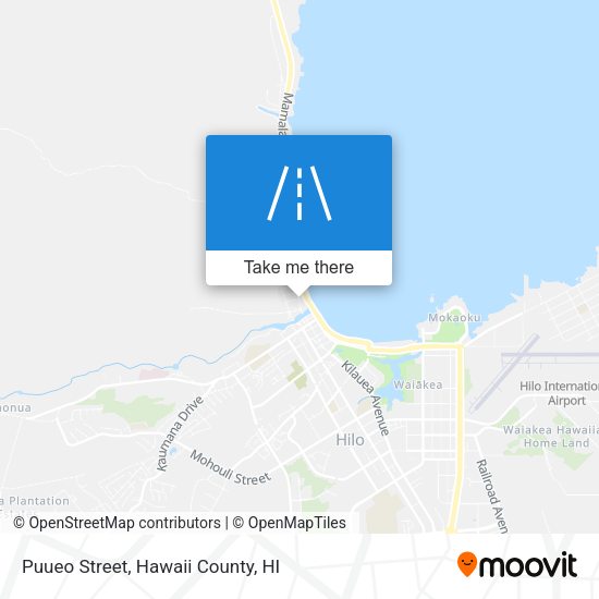 Puueo Street map