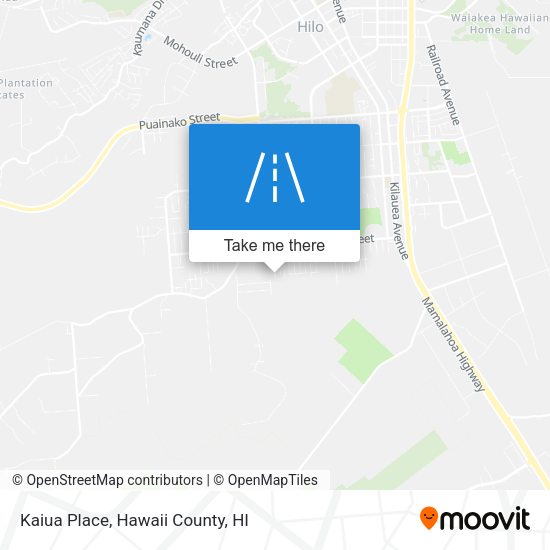 Kaiua Place map