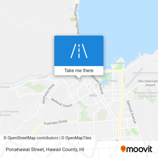 Mapa de Ponahawai Street