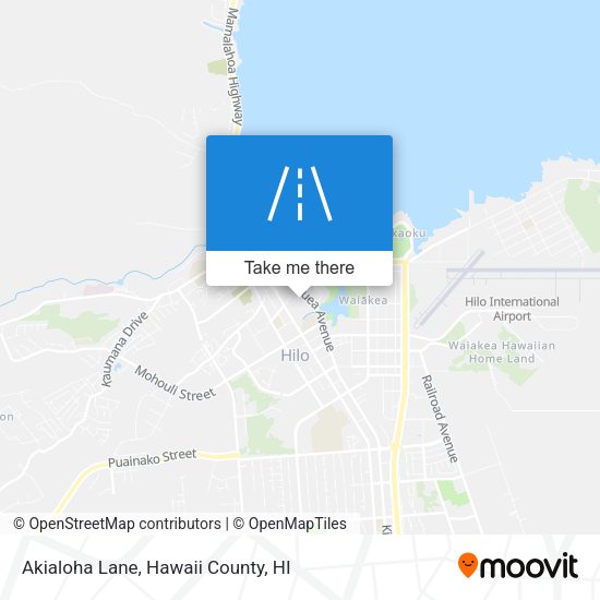 Akialoha Lane map