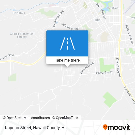 Kupono Street map