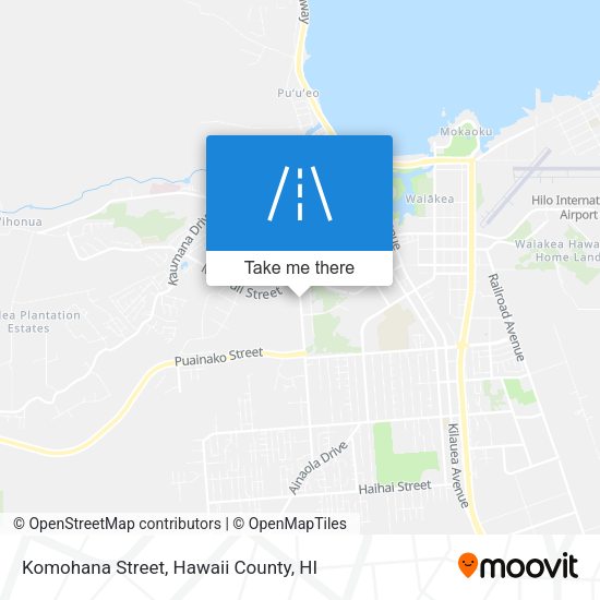 Komohana Street map