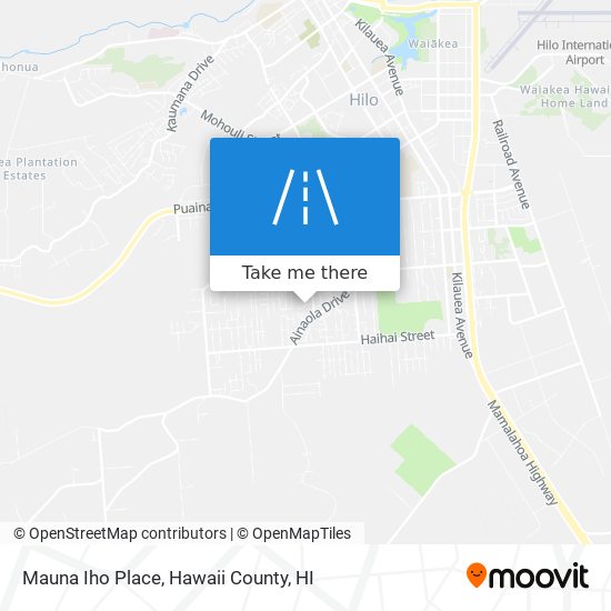 Mauna Iho Place map