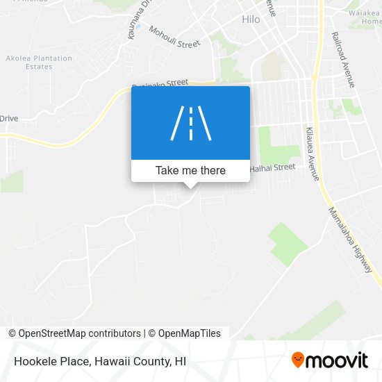 Hookele Place map