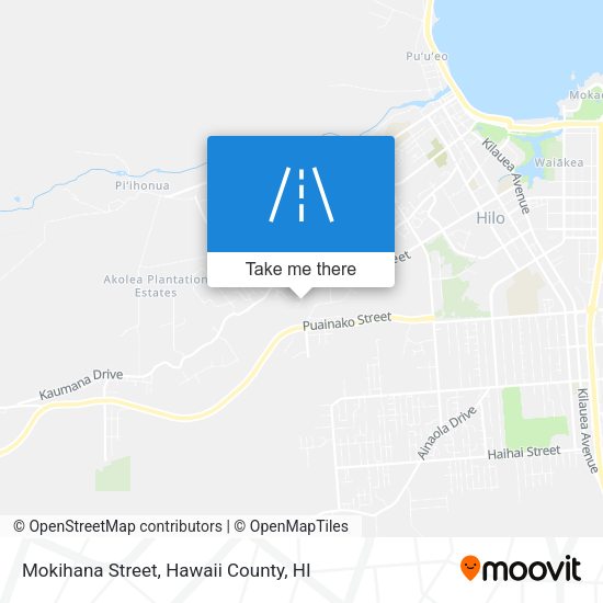 Mokihana Street map