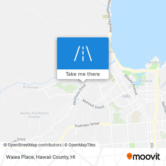 Mapa de Waiea Place