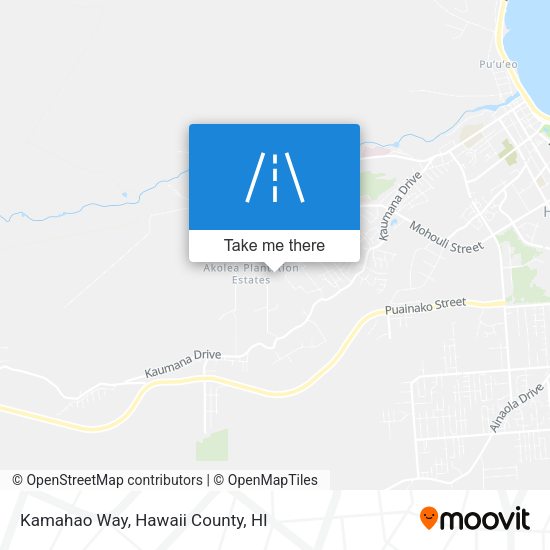 Mapa de Kamahao Way