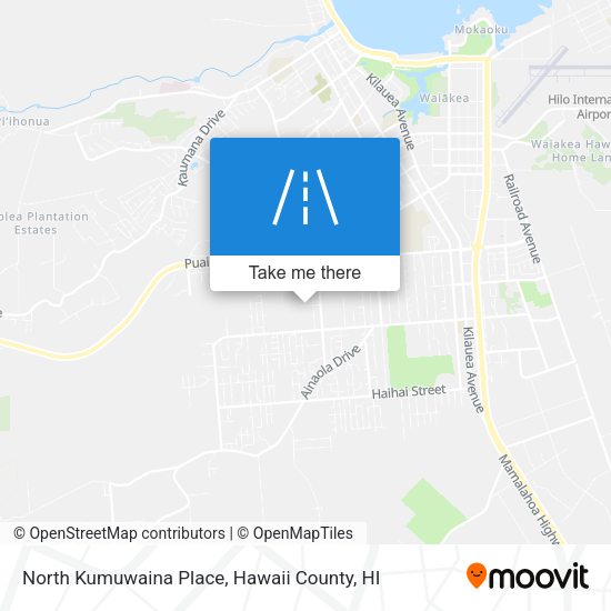 North Kumuwaina Place map