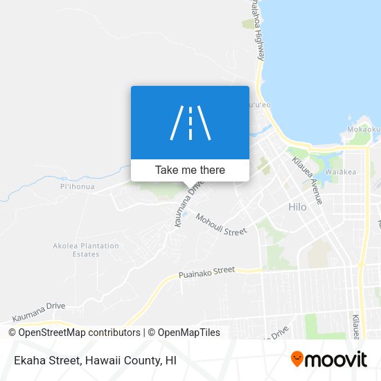 Ekaha Street map