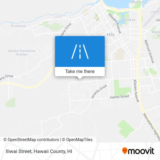 Mapa de Iliwai Street
