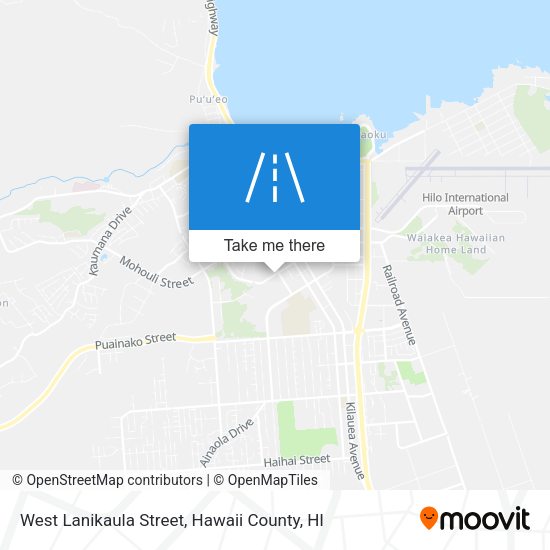 West Lanikaula Street map