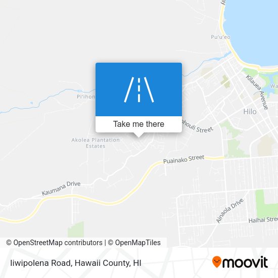 Iiwipolena Road map