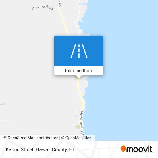 Kapue Street map