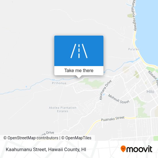 Kaahumanu Street map