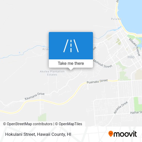 Hokulani Street map